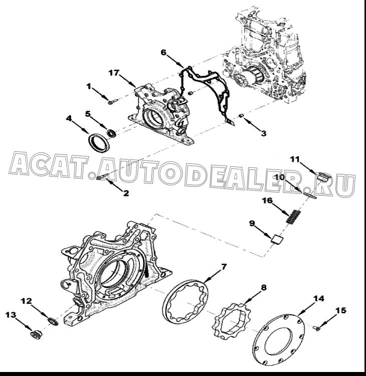 Сальник 4890832 для Cummins ISF 2.8