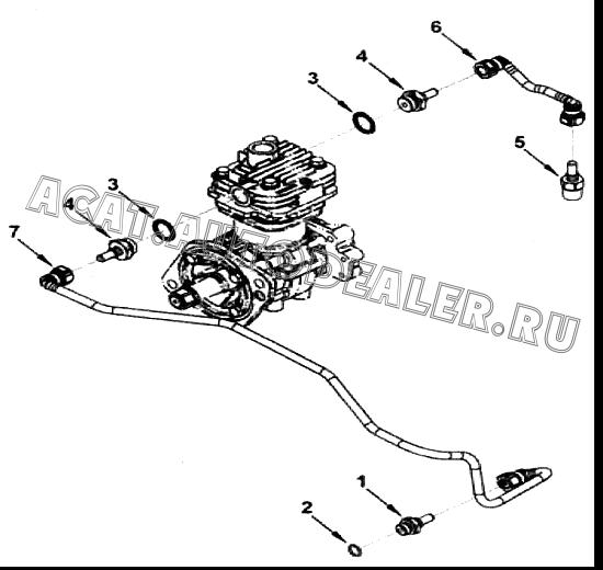 Быстроразъемный фитинг 5265146 для Cummins ISF 2.8