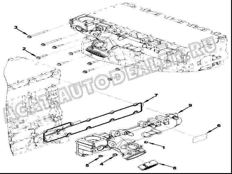 Бирка с указаниями 5283163 для Cummins ISF 2.8