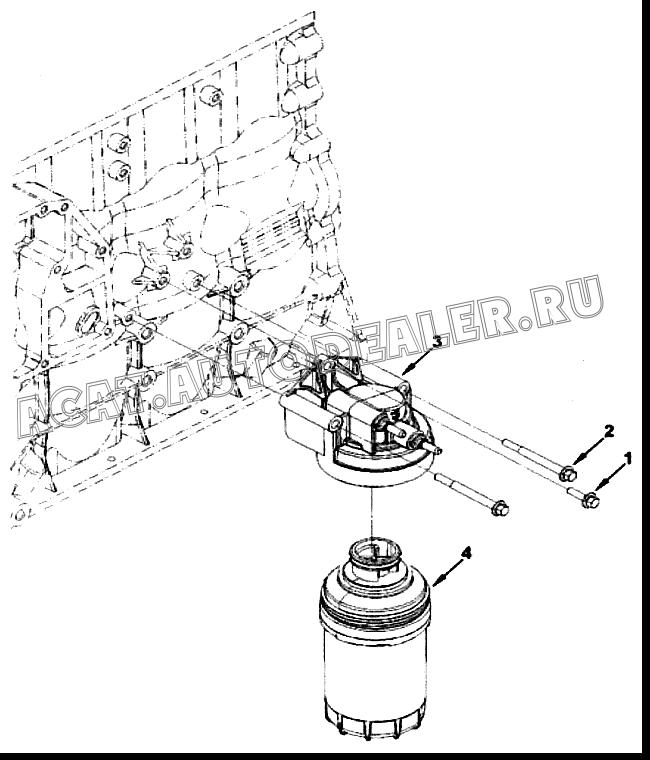 Головка топливного фильтра 5257996 для Cummins ISF 2.8