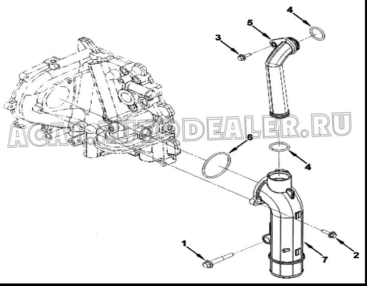 Уплотнительное кольцо 4934749 для Cummins ISF 2.8