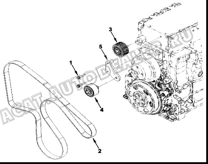 Привод водяного насоса WP97354 для Cummins ISF 2.8