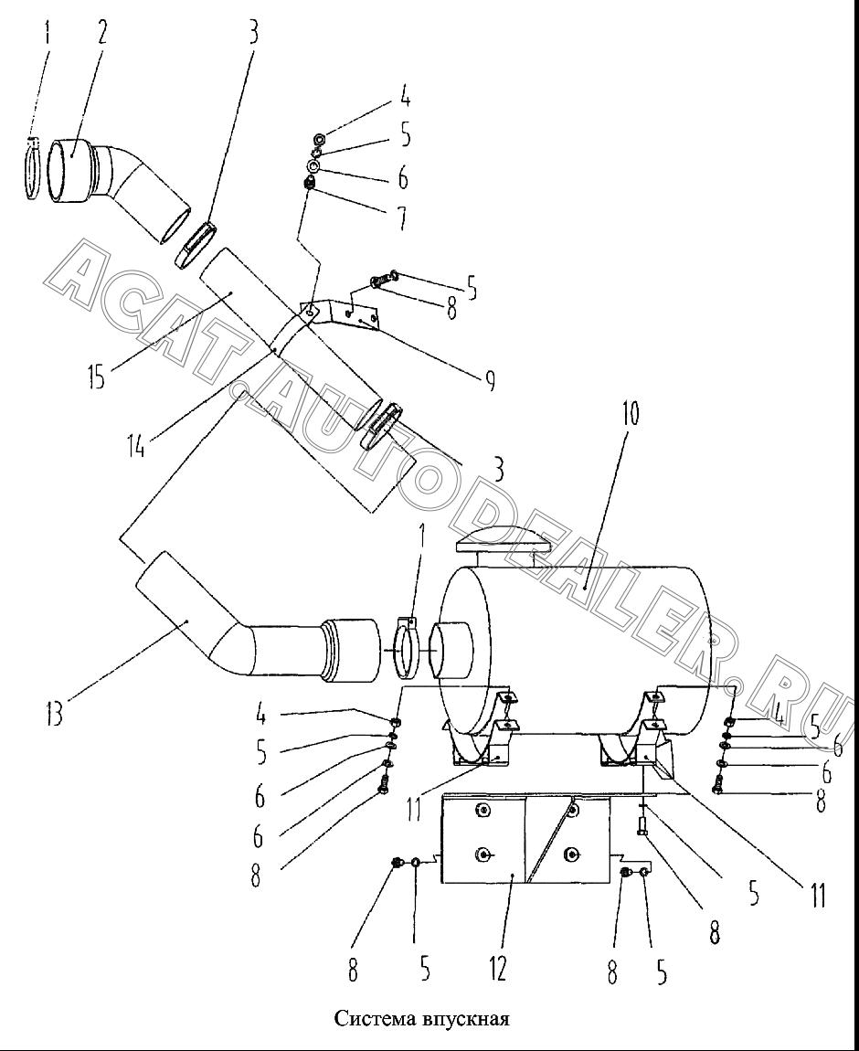 Фильтр воздушный 50C0052 для LiuGong CLG 220