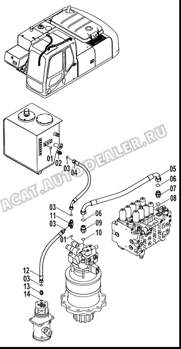 Кольцо круглого сечения 12B0040 для LiuGong CLG 225
