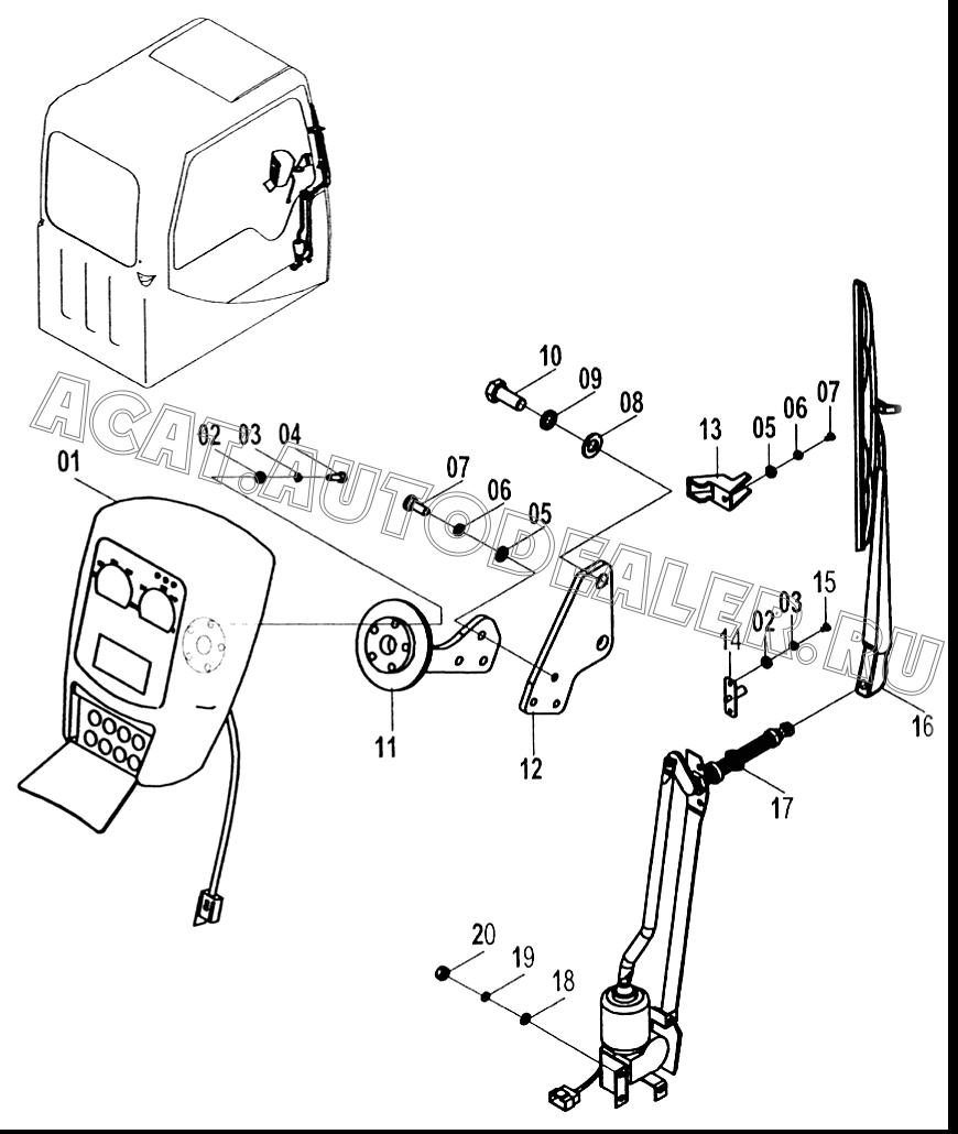 Кронштейн 12A0739 для LiuGong CLG 225