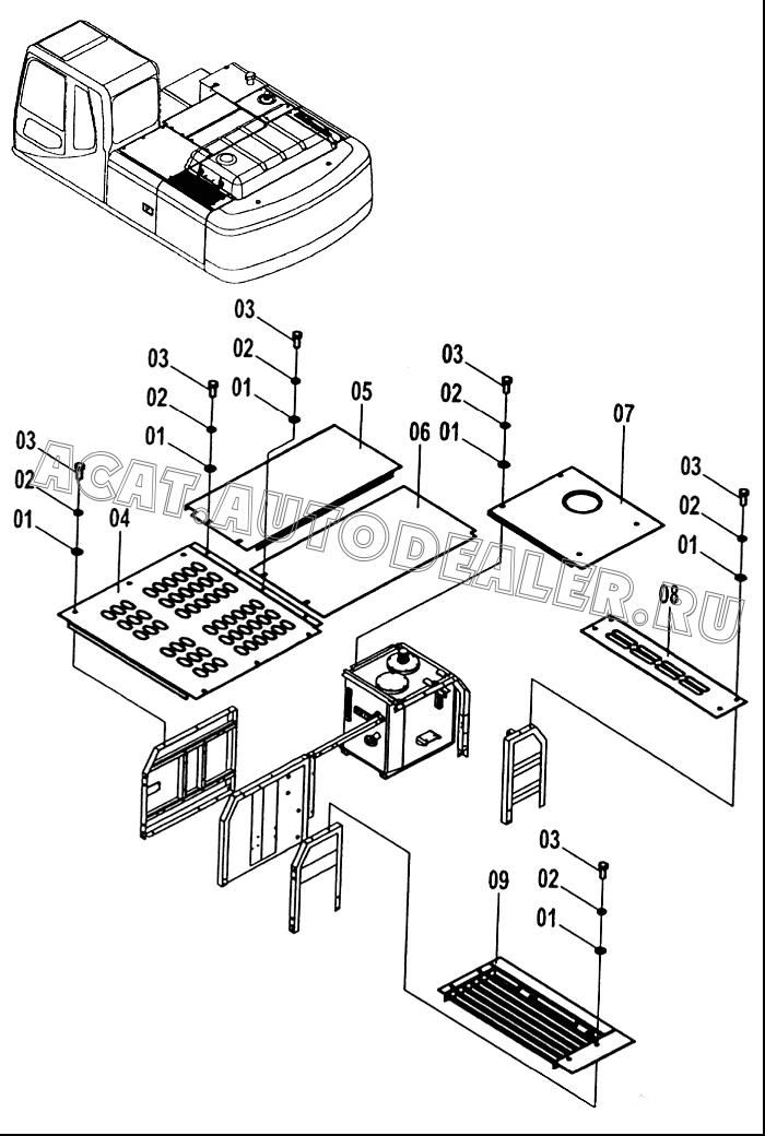 Панель 36D0249 для LiuGong CLG 225