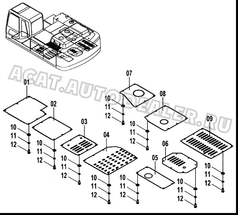 Панель 20A3336 для LiuGong CLG 225