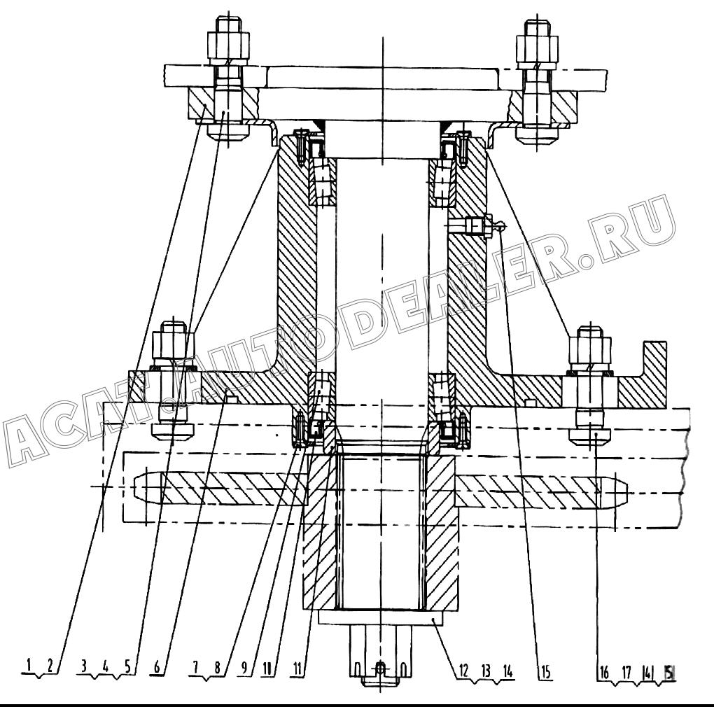 Вал 12L0003 для LiuGong CLG 375