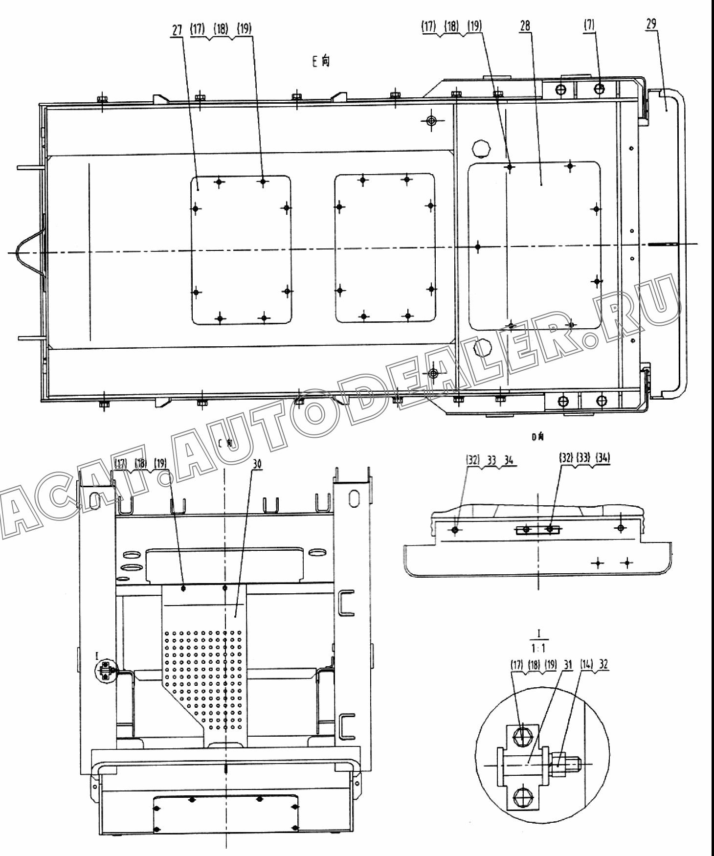 Крышка нижняя 12A0535 для LiuGong CLG 375
