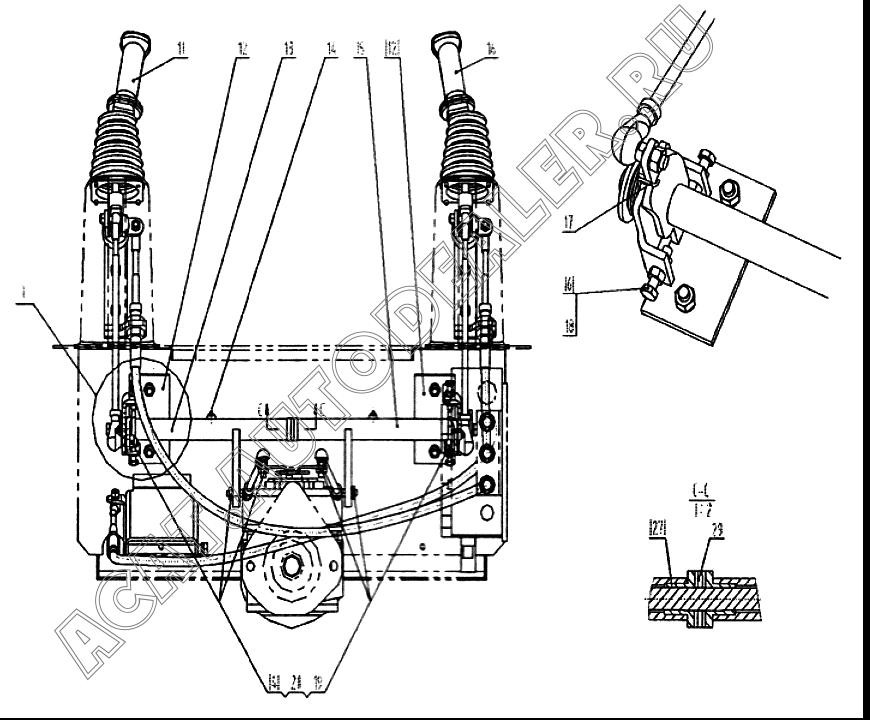 Рукоять 23C0083 для LiuGong CLG 375