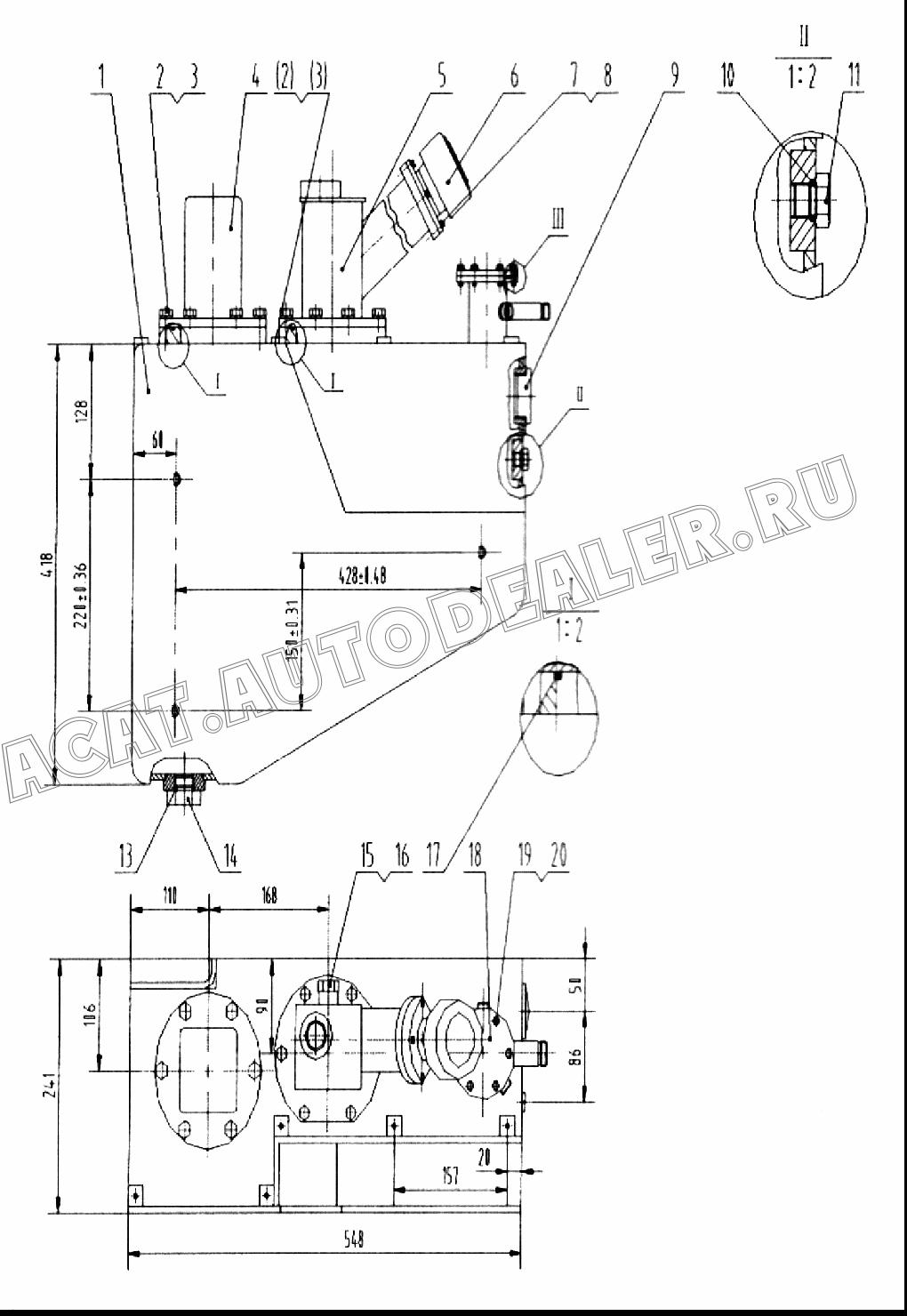 Бак 04D0347 для LiuGong CLG 375