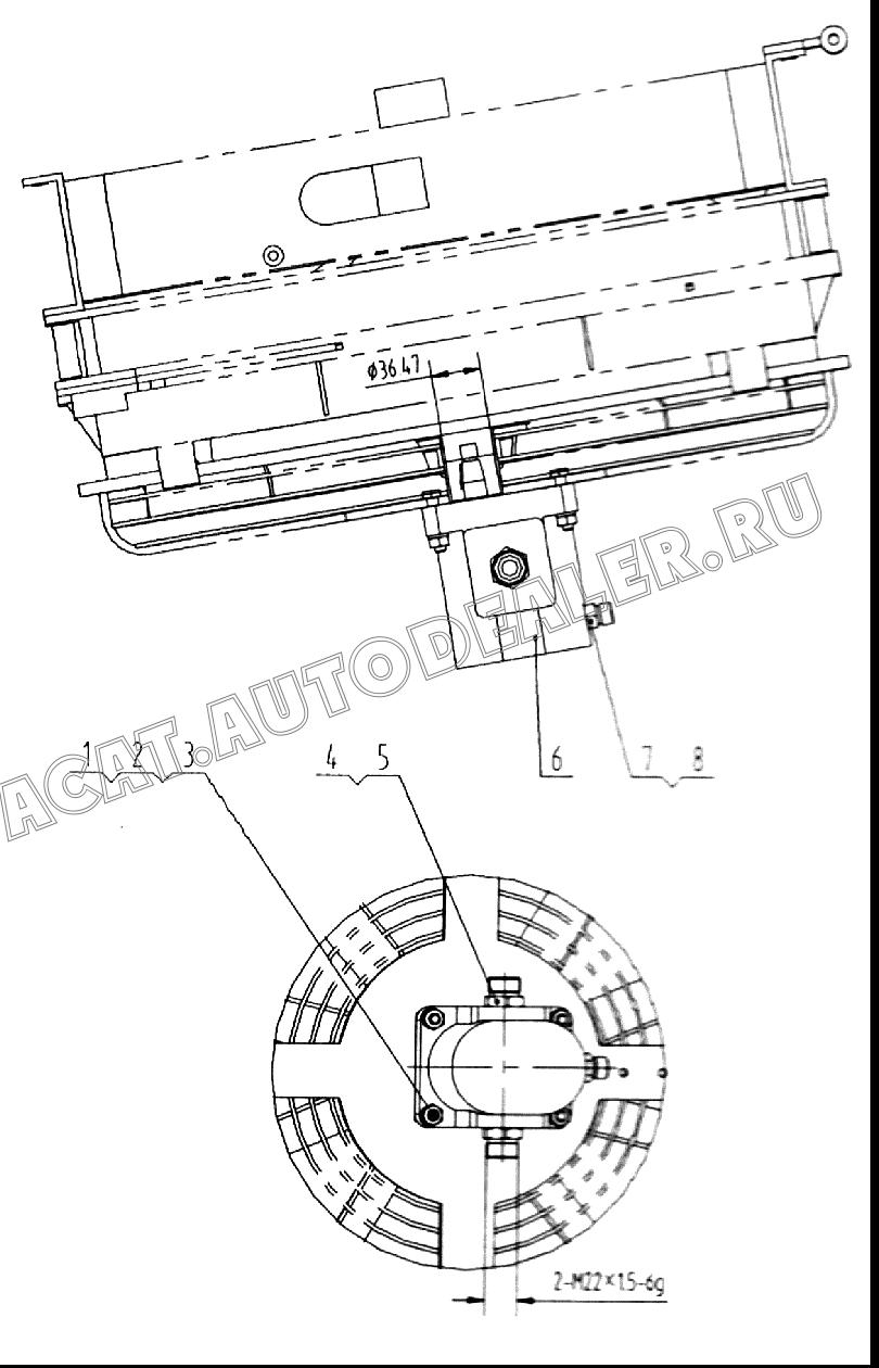 Переходник 00A0994 для LiuGong CLG 375