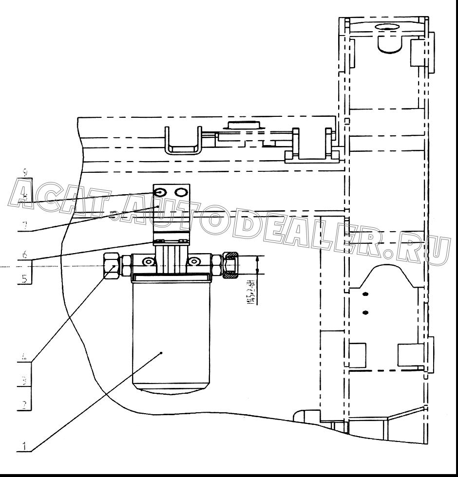 Переходник 30W0072 для LiuGong CLG 375