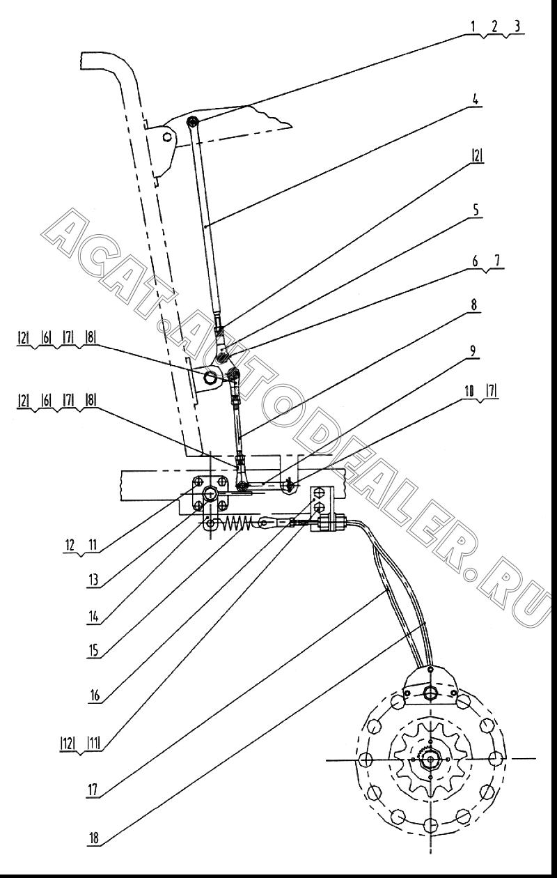 Палец 60A0782 для LiuGong CLG 375