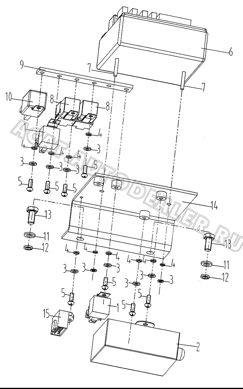 Реле 31J0009 для LiuGong CLG 375