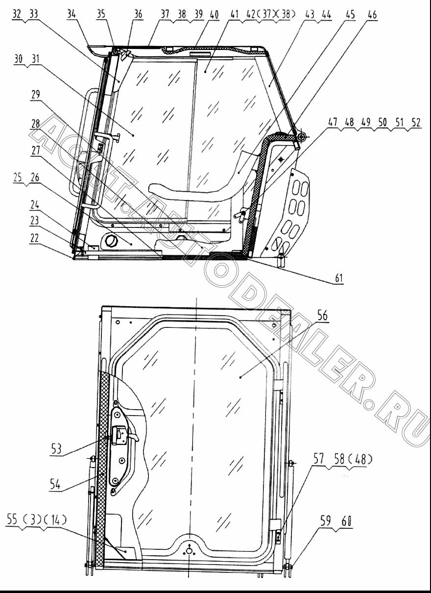 Клей 42B0004 для LiuGong CLG 375