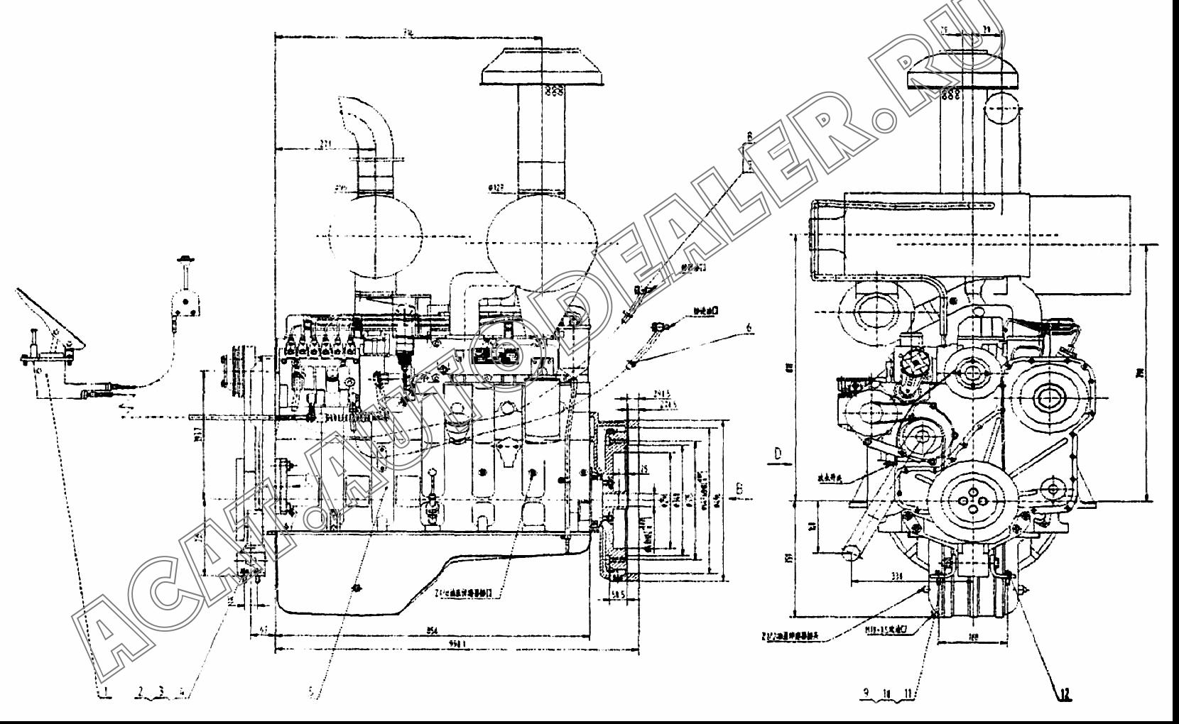 Механизм управления дроссельной заслонкой 23C0073 для LiuGong CLG 418