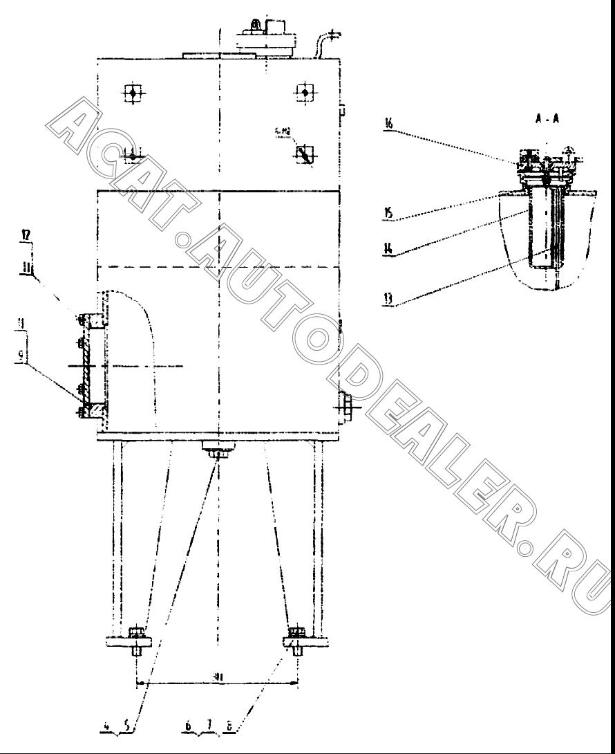 Крышка фланцевая 52A0050 для LiuGong CLG 418
