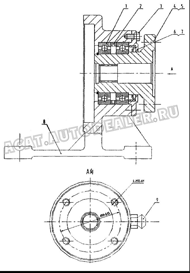 Шарикоподшипник 6010 50х80х16 21B0013 для LiuGong CLG 418