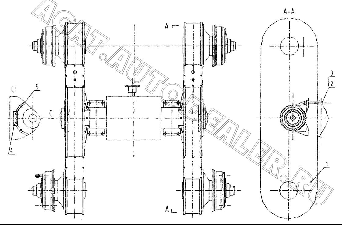 Мост задний XPRC1333H023 41C0180 для LiuGong CLG 418