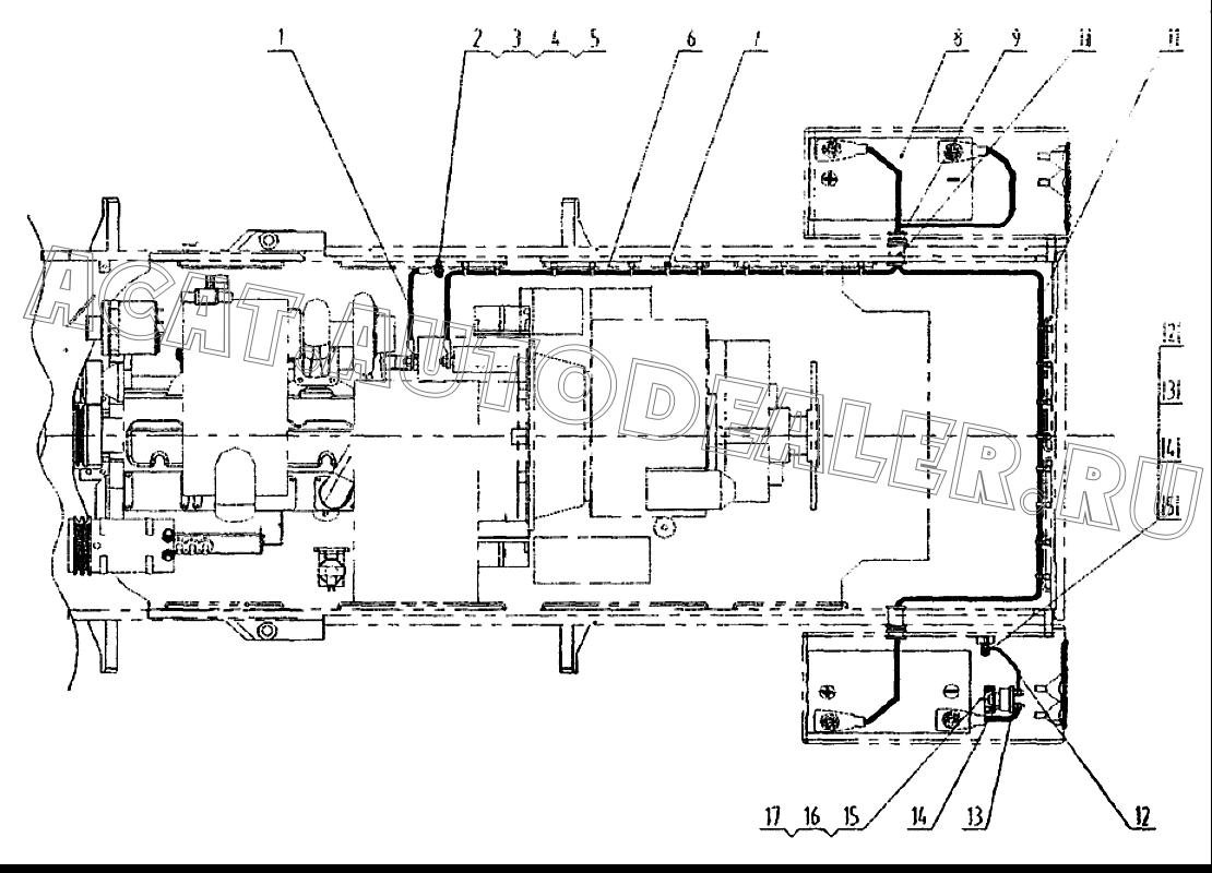 Кабель 08C0723 для LiuGong CLG 418