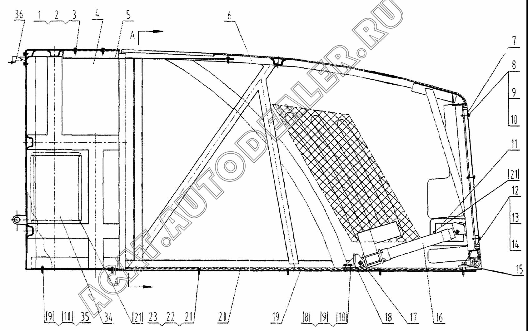 Крышка 10A0271 для LiuGong CLG 418