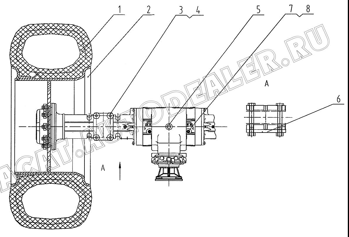 Колесо 16V0015 для LiuGong CLG 612H