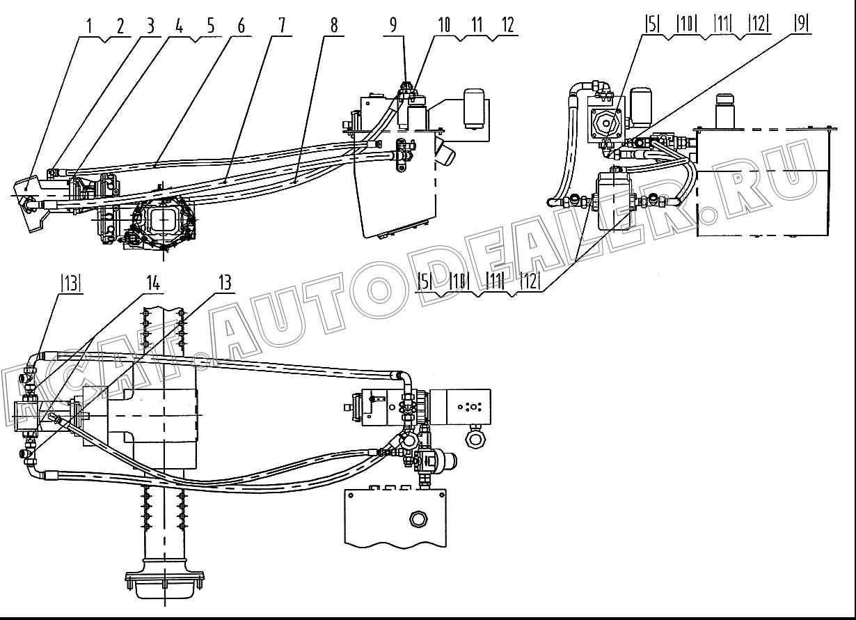 Двигатель задней установки 11W0046 для LiuGong CLG 612H