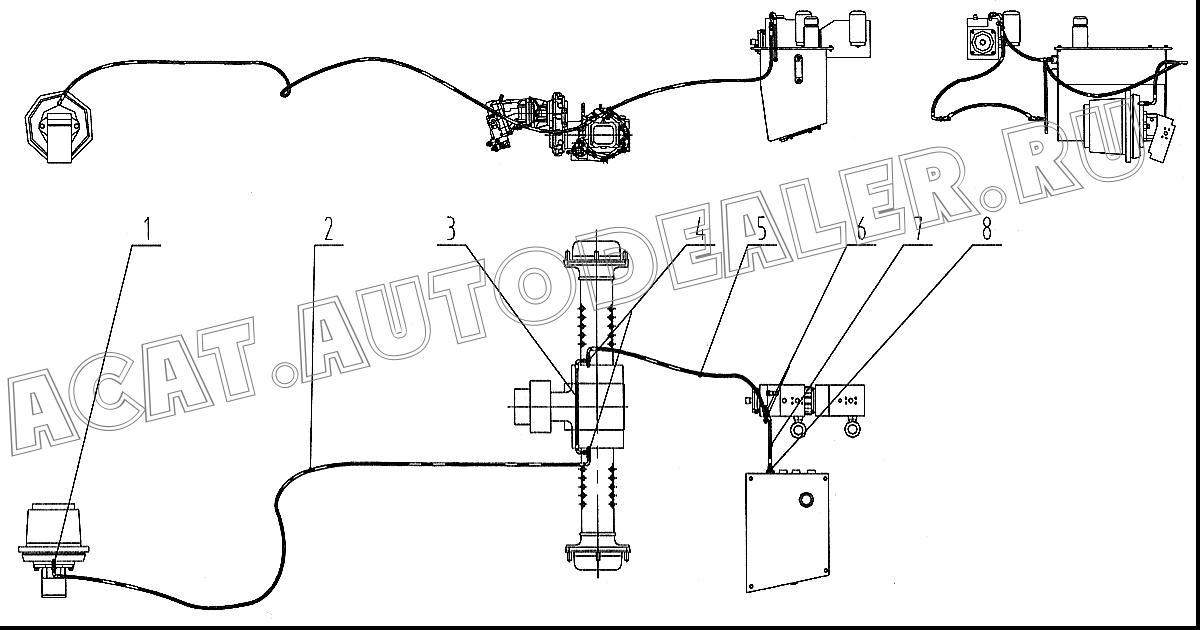 Шланги в сборе 05W0050 для LiuGong CLG 612H