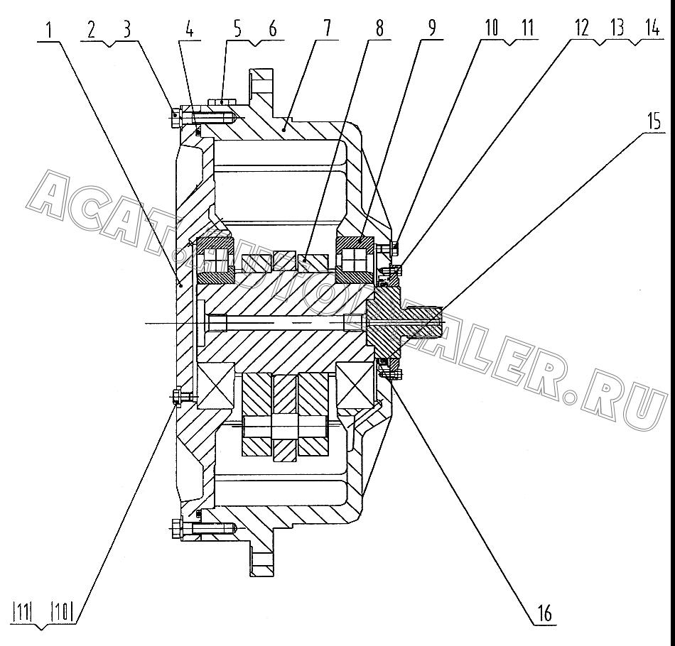 Кольцо круглого сечения 12V0139 для LiuGong CLG 612H