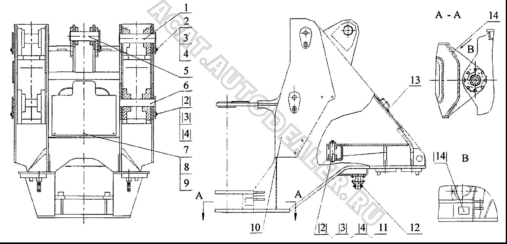 Палец 11D0150 для LiuGong CLG 862