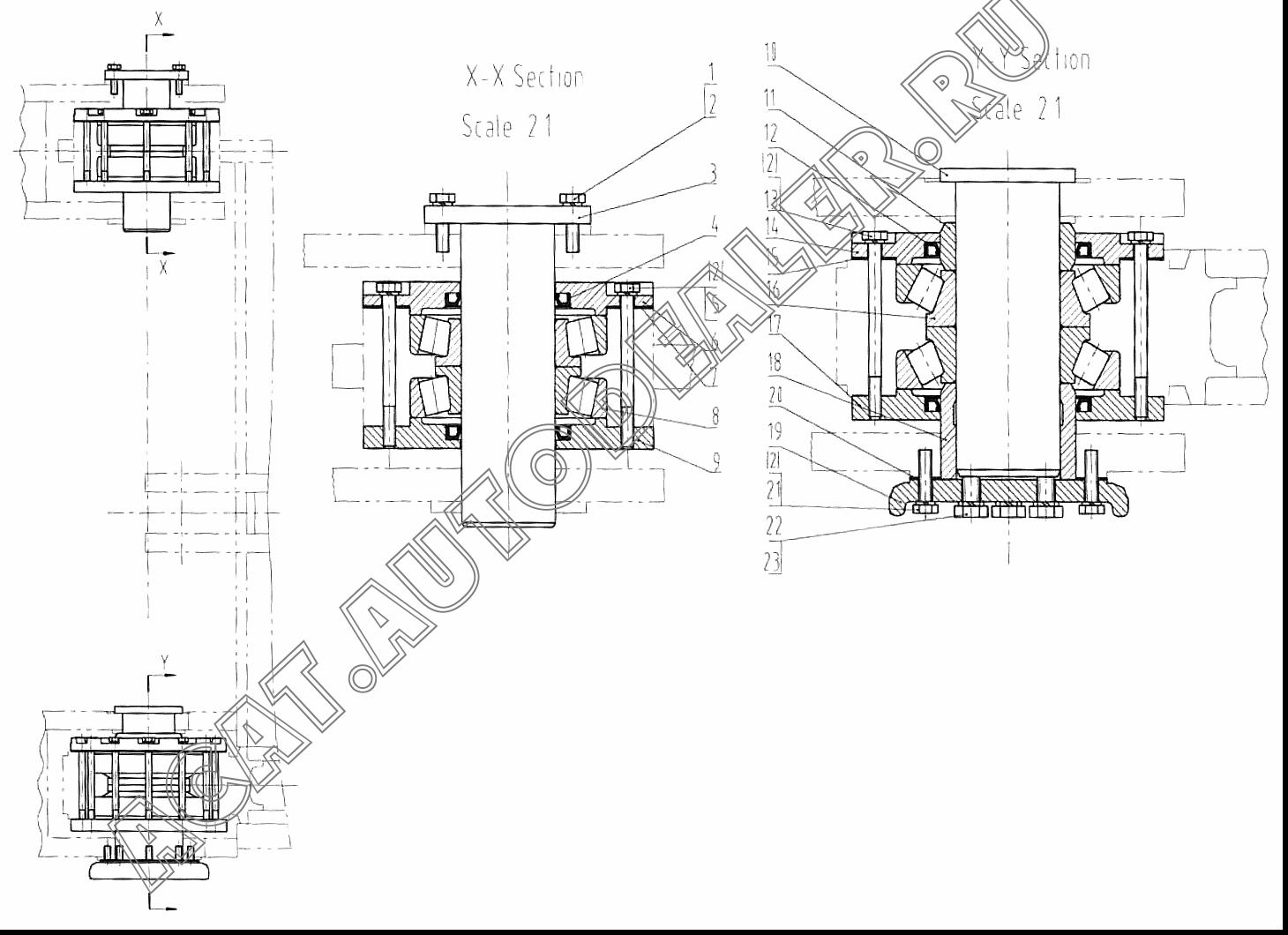 Внутреннее кольцо подшипника 23B0029 для LiuGong CLG 888