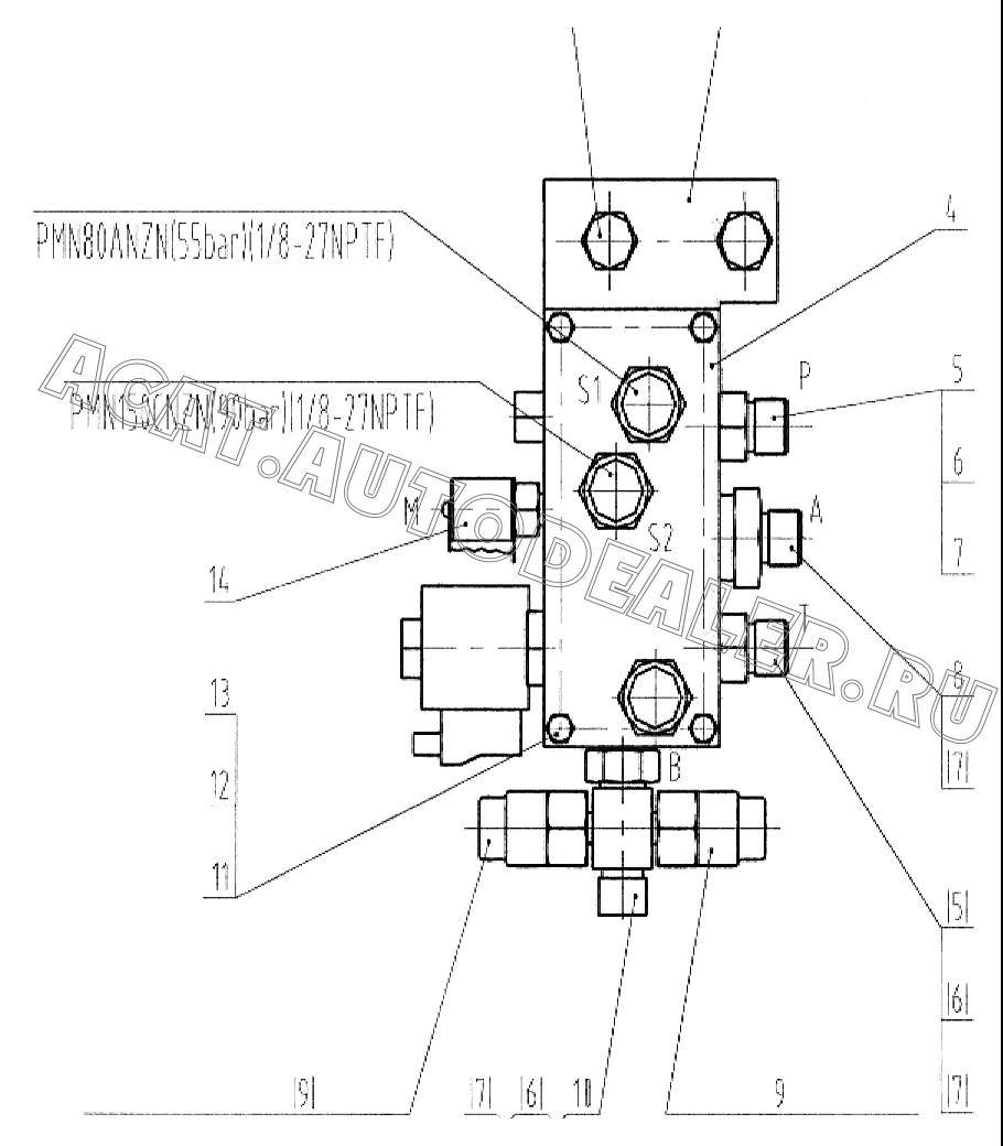 Кронштейн 13A0724 для LiuGong CLG 888