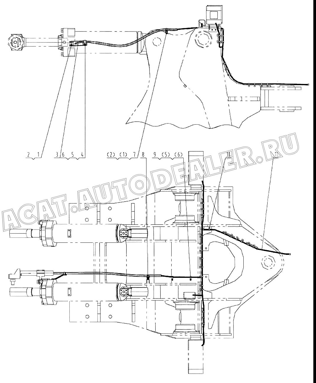 Проводка в сборе 08C0279 для LiuGong CLG 888