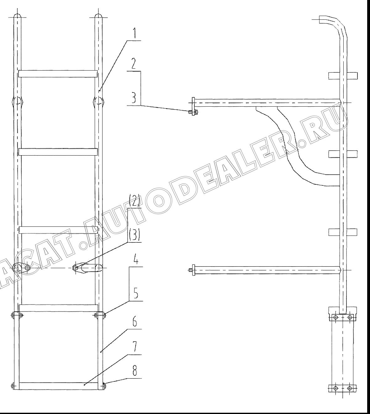 Лестница 41D0060 для LiuGong CLG 888