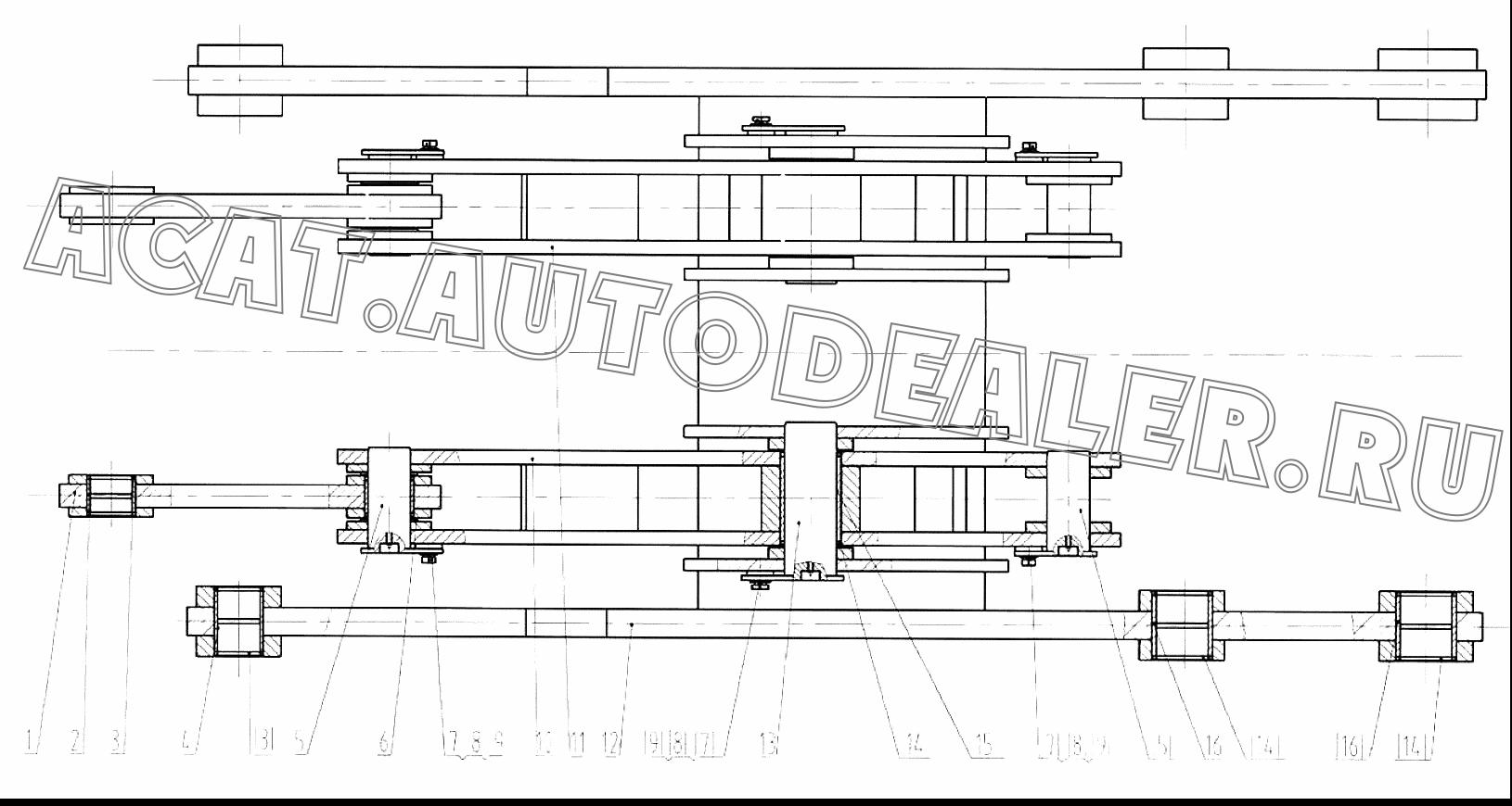 Штанга 16D0074 для LiuGong CLG 888