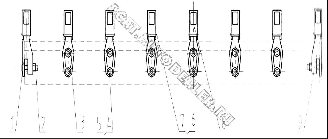 Адаптер левый 72A0238 для LiuGong CLG 888
