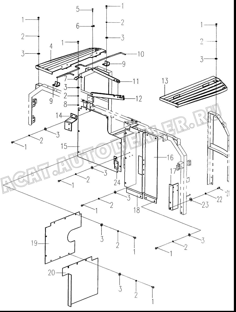 Крышка 43D0146 для LiuGong CLG 925