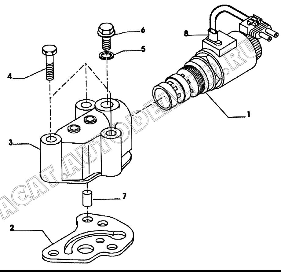 Электромагнитный клапан 4WD 146354 для LiuGong CLG 766