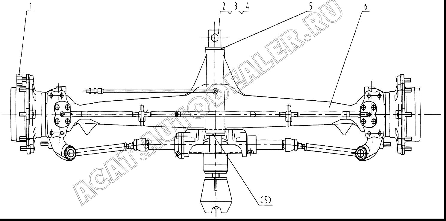 Мост 61A0324 для LiuGong CLG 766