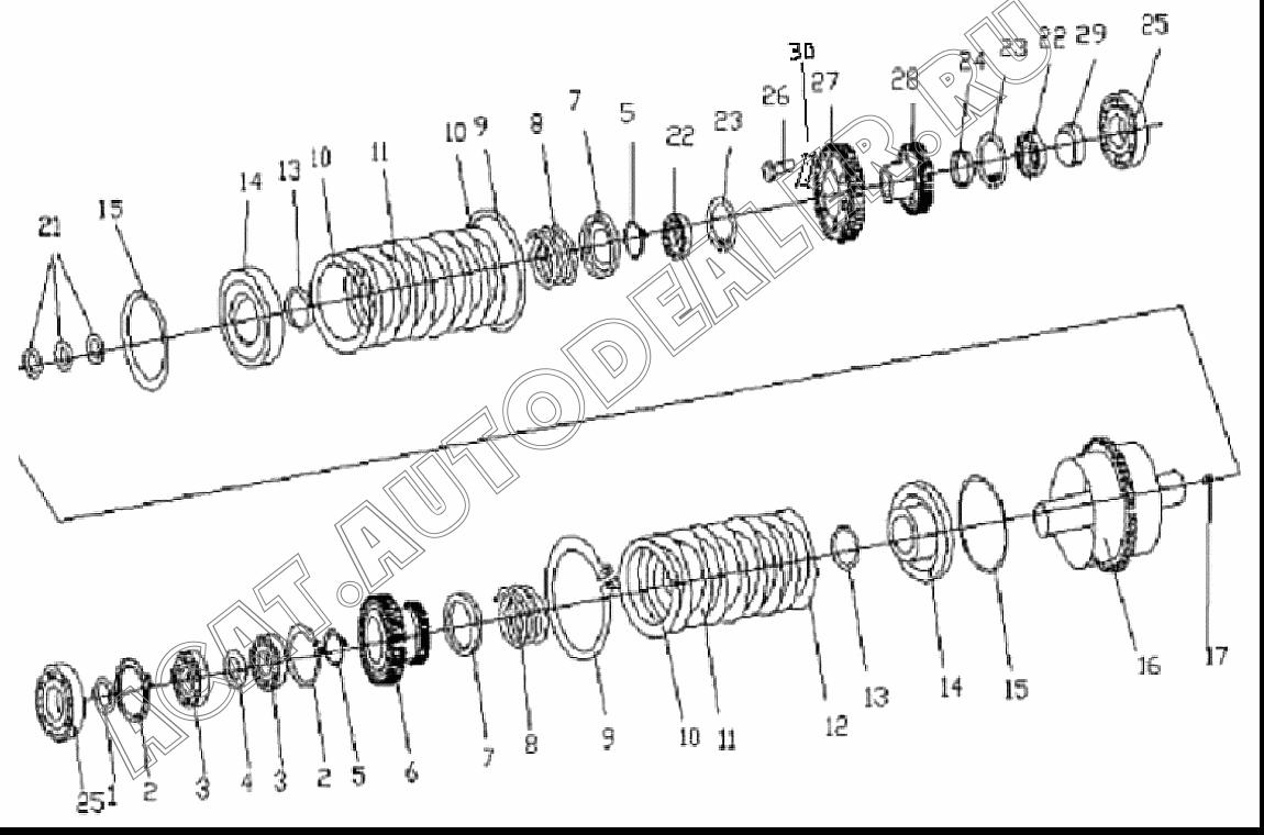 BACKWARD HIGH-END CLUTCH SHELL BD05-02100 4110000218030 для SDLG LG916