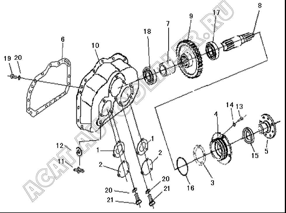 BEARING CAP BDX05-00001 4110000218108 для SDLG LG916