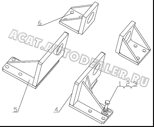 FRONT RIGHT BRACKET D7024-1001080 4110000560351 для SDLG LG918
