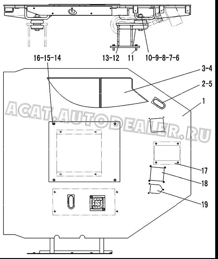 Станина FR185-LG93X 29310013562 для SDLG LG936L