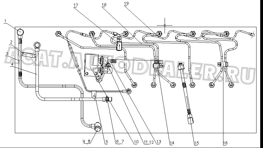 Clam G6000-1104501 для Yuchai YC6G240-30