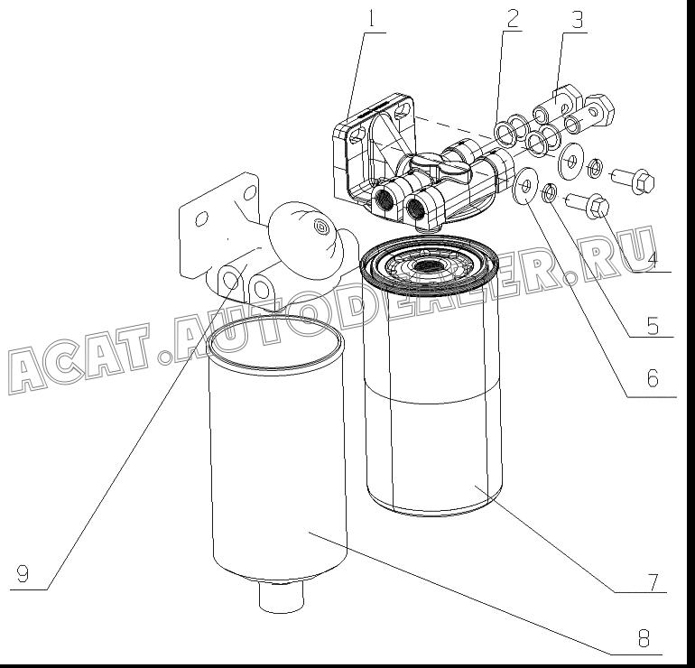 Pre-filter assembly G5800-1105240 для Yuchai YC6J245-30