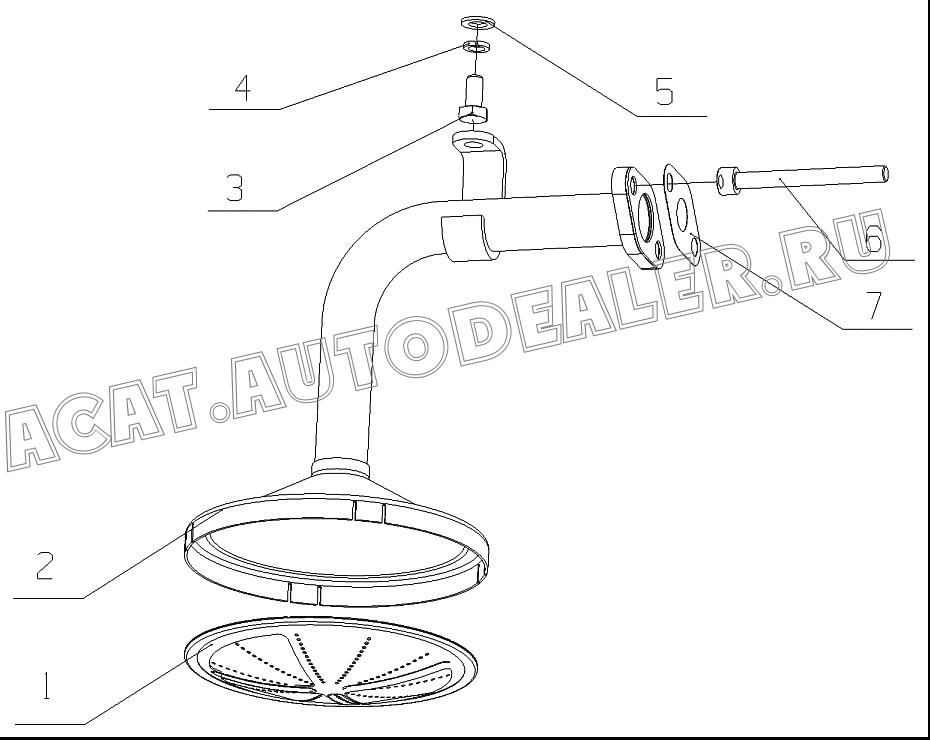 Oil suction parts J56QA-1010100 для Yuchai YC6J245-30