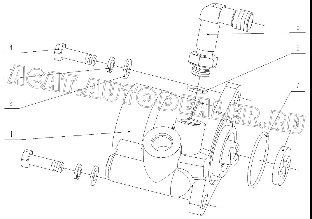Steering pump A3007-3407100 для Yuchai YC6J245-30