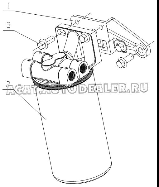 Fuel filter bracket L3100-1105003D для Yuchai YC6L260-30
