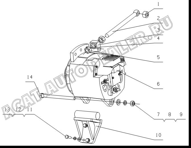 Cushion piece L3002-3701036 для Yuchai YC6L260-30